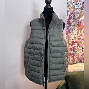 Olive Green Puffer Vest